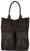 Kožené kabelka shopper bag Vittoria Gotti čokoládová V27A
